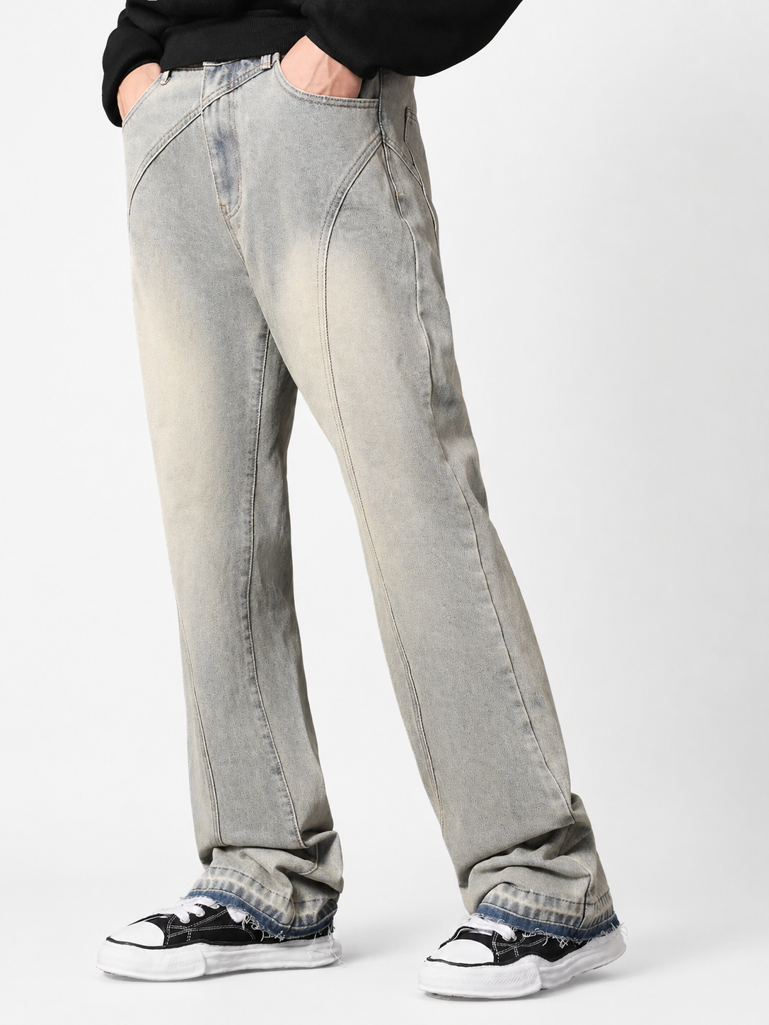 Deform Blue Straight A Line Jeans