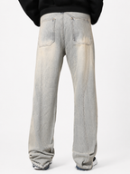 Deform Blue Straight A Line Jeans