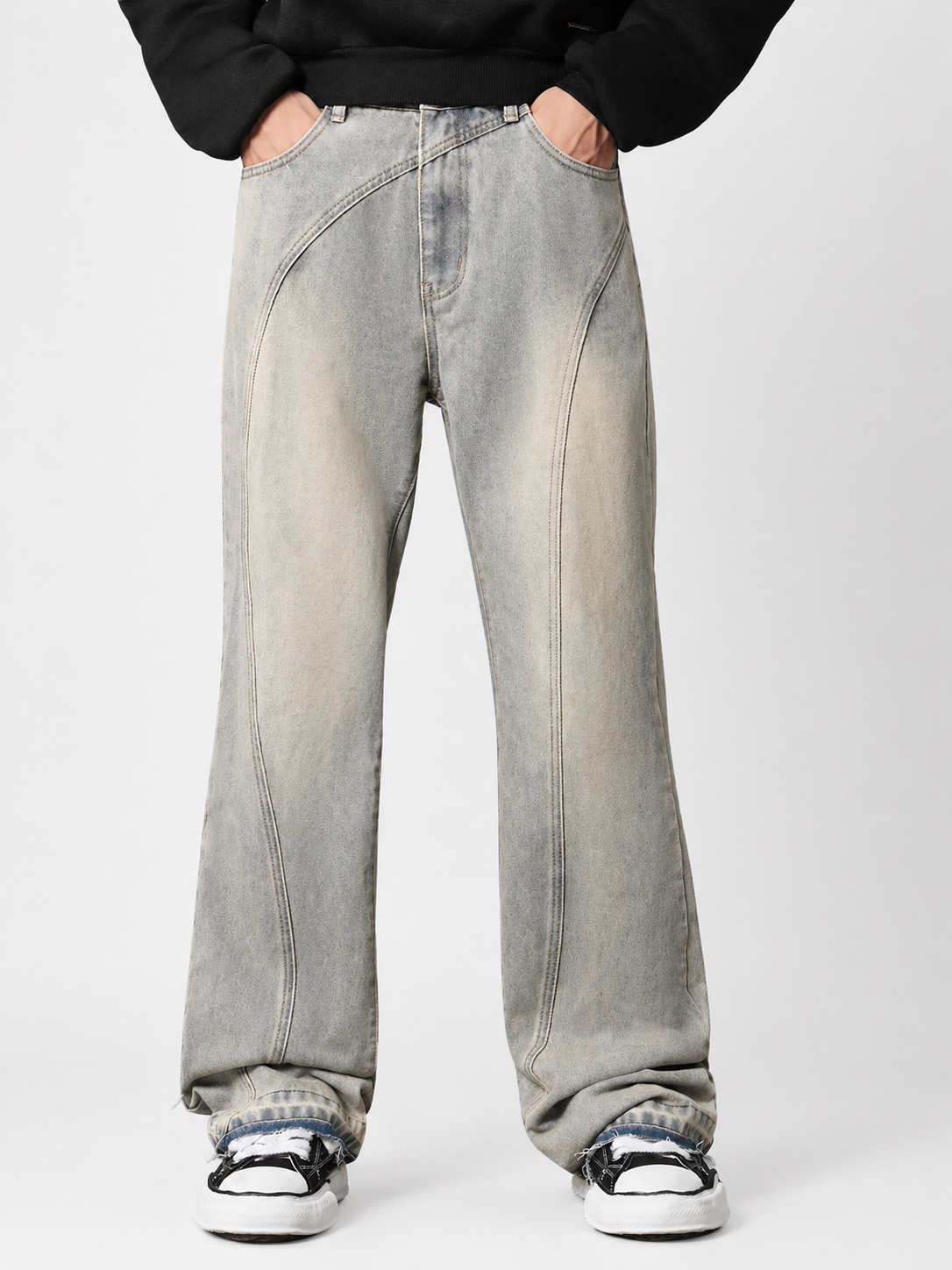 Deform Blue Straight A Line Jeans