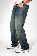 Blue Tinted Straight Fit Jeans