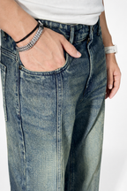 Blue Tinted Straight Fit Jeans