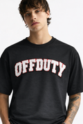 Curved Terry Patch Graphic Tee