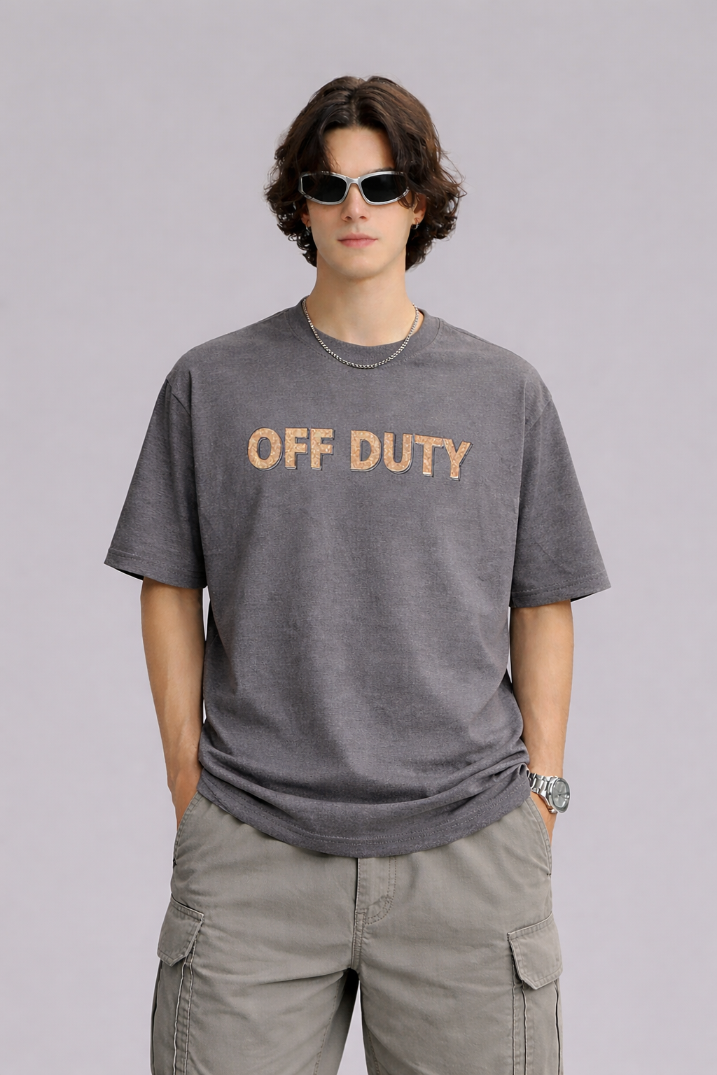 Off Duty Outlined Cork Print Graphic Tee