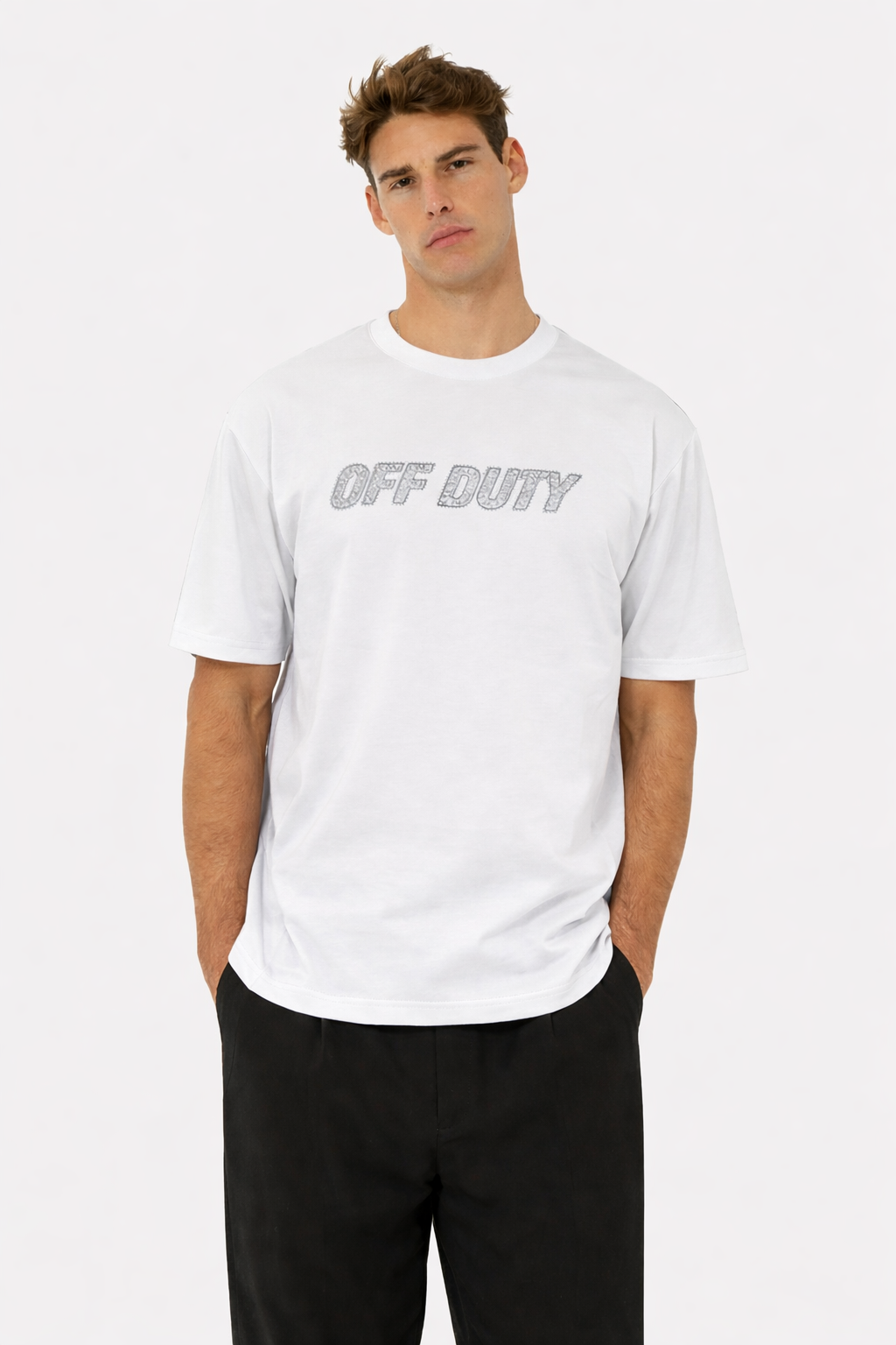 Metallic Accent Graphic Tee