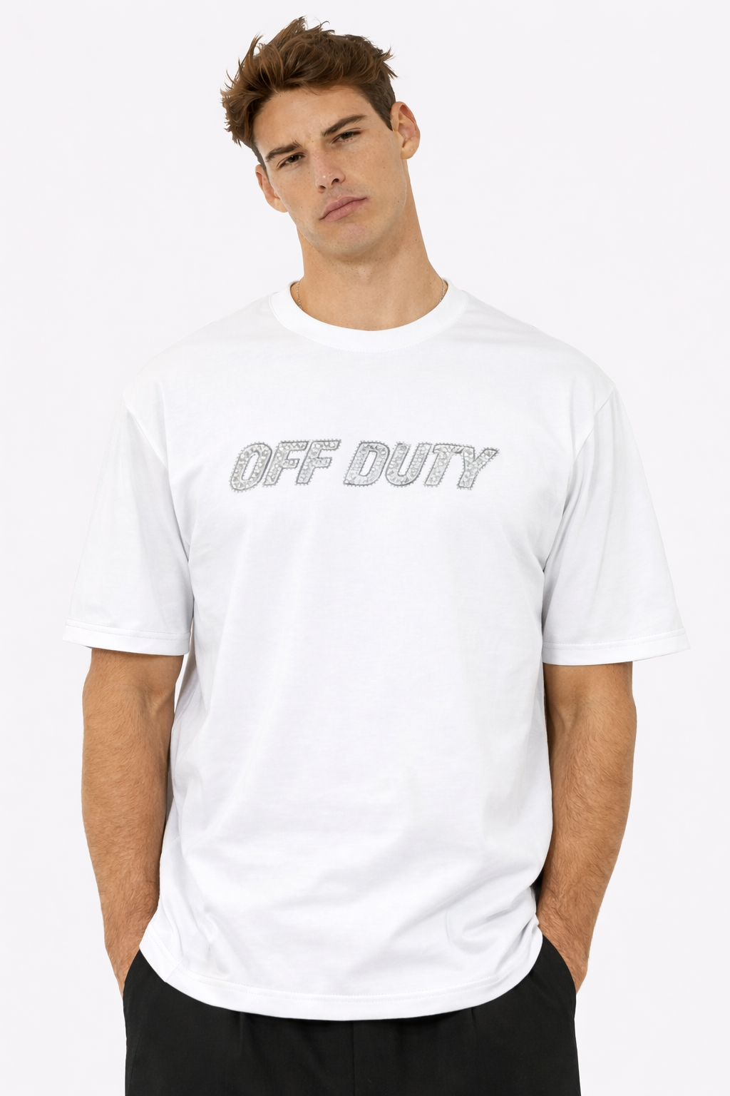 Metallic Accent Graphic Tee