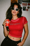 Spray Edge Cropped Tee