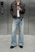 Blue Hype Wash Bootcut Jeans