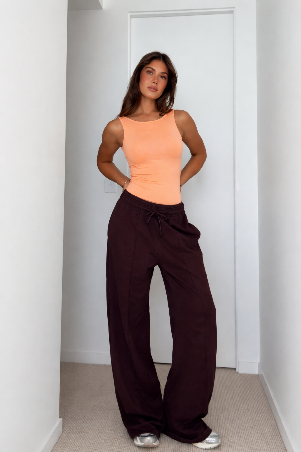 Soft Backless Boat Neck Tank Top