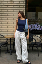 Soft Backless Boat Neck Tank Top