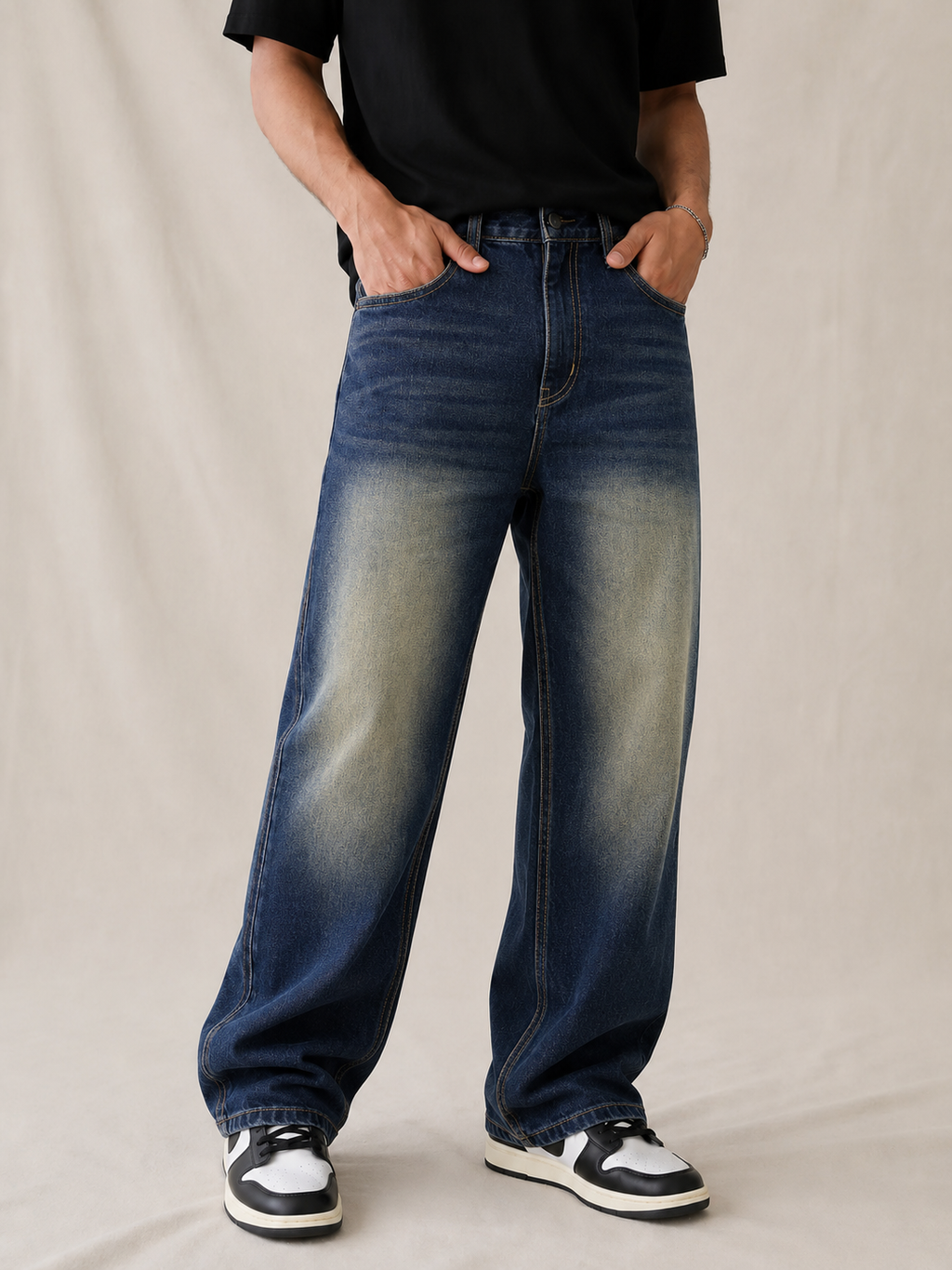 Darkwave Raw Straight Leg Jeans
