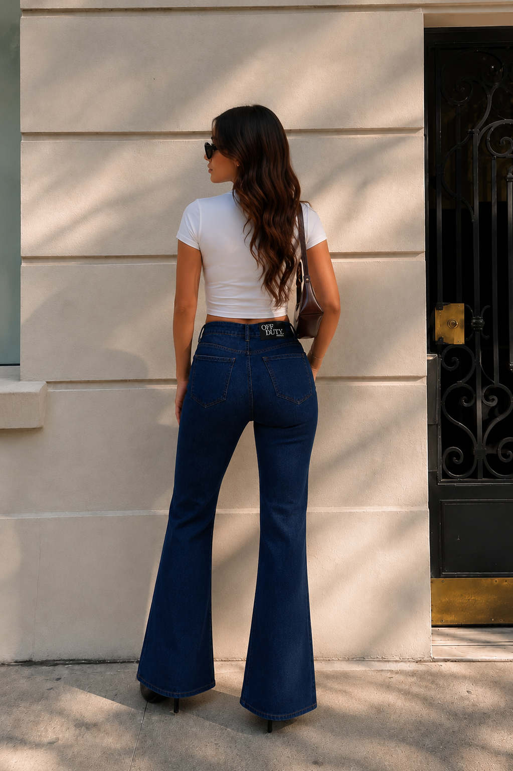 Dark Blue Bootcut Flare Jeans