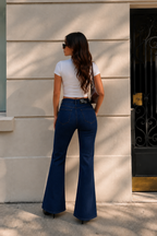 Dark Blue Bootcut Flare Jeans