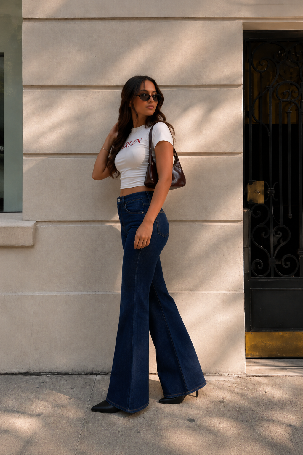 Dark Blue Bootcut Flare Jeans