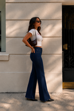 Dark Blue Bootcut Flare Jeans