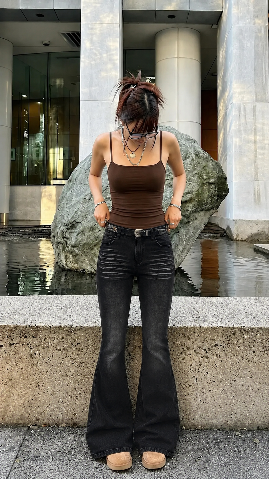 Night Vision Flare Jeans