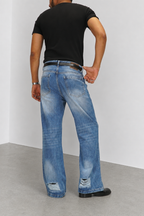 Air Washed Blue Bootcut Jeans