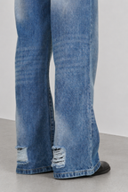 Air Washed Blue Bootcut Jeans