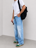 Silver Blue Profile Super Baggy Jeans