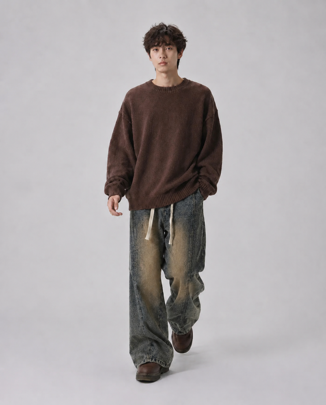 Dust Ash Baggy Fit Joggers