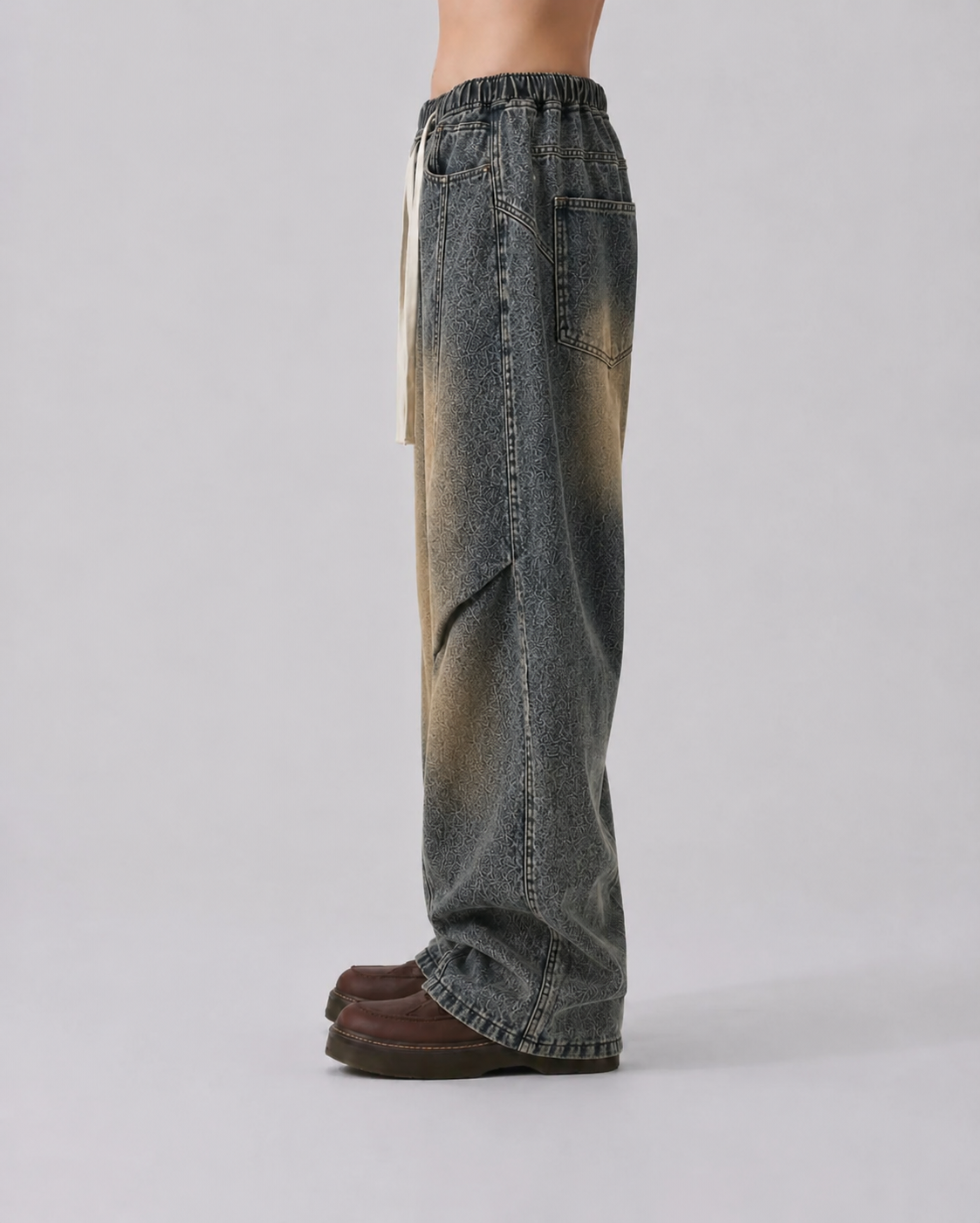 Dust Ash Baggy Fit Joggers