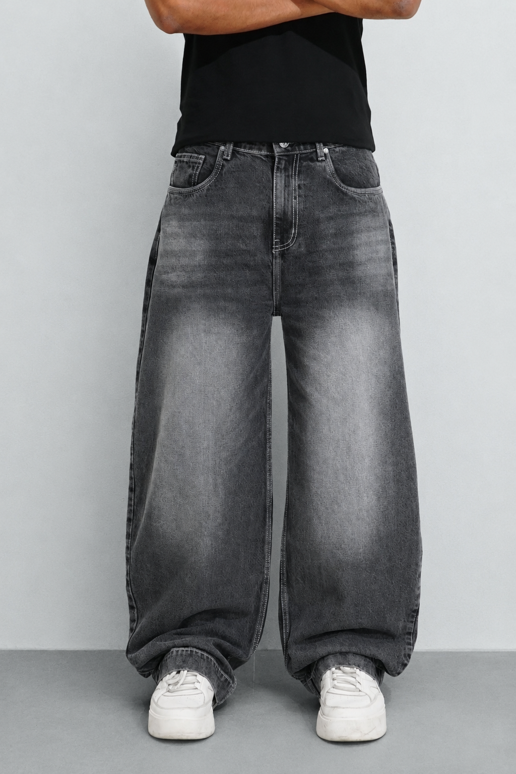 Iron Grey Japan Baggy Jeans - Image 1