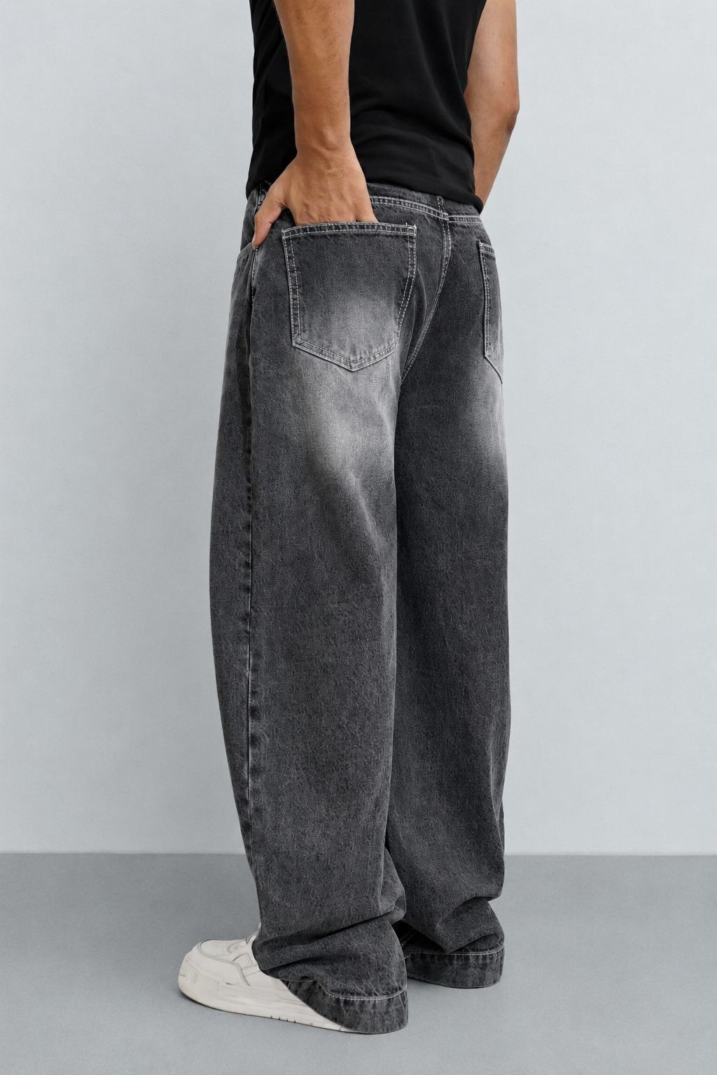 Iron Grey Japan Baggy Jeans - Image 2