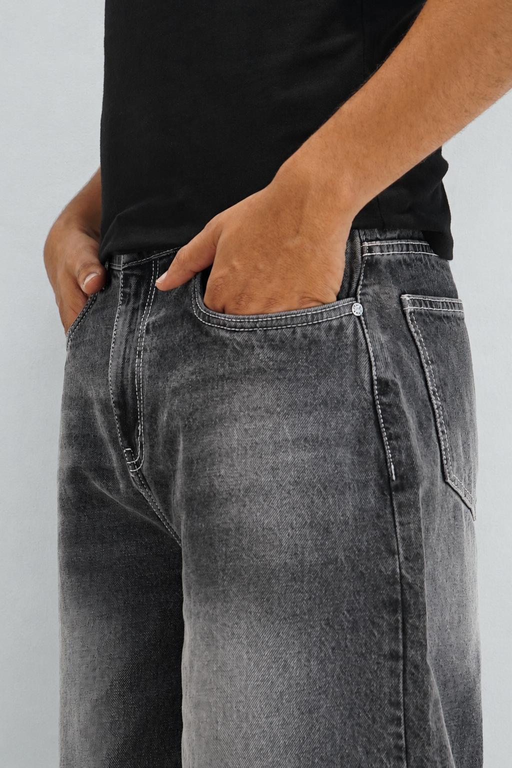 Iron Grey Japan Baggy Jeans - Image 5