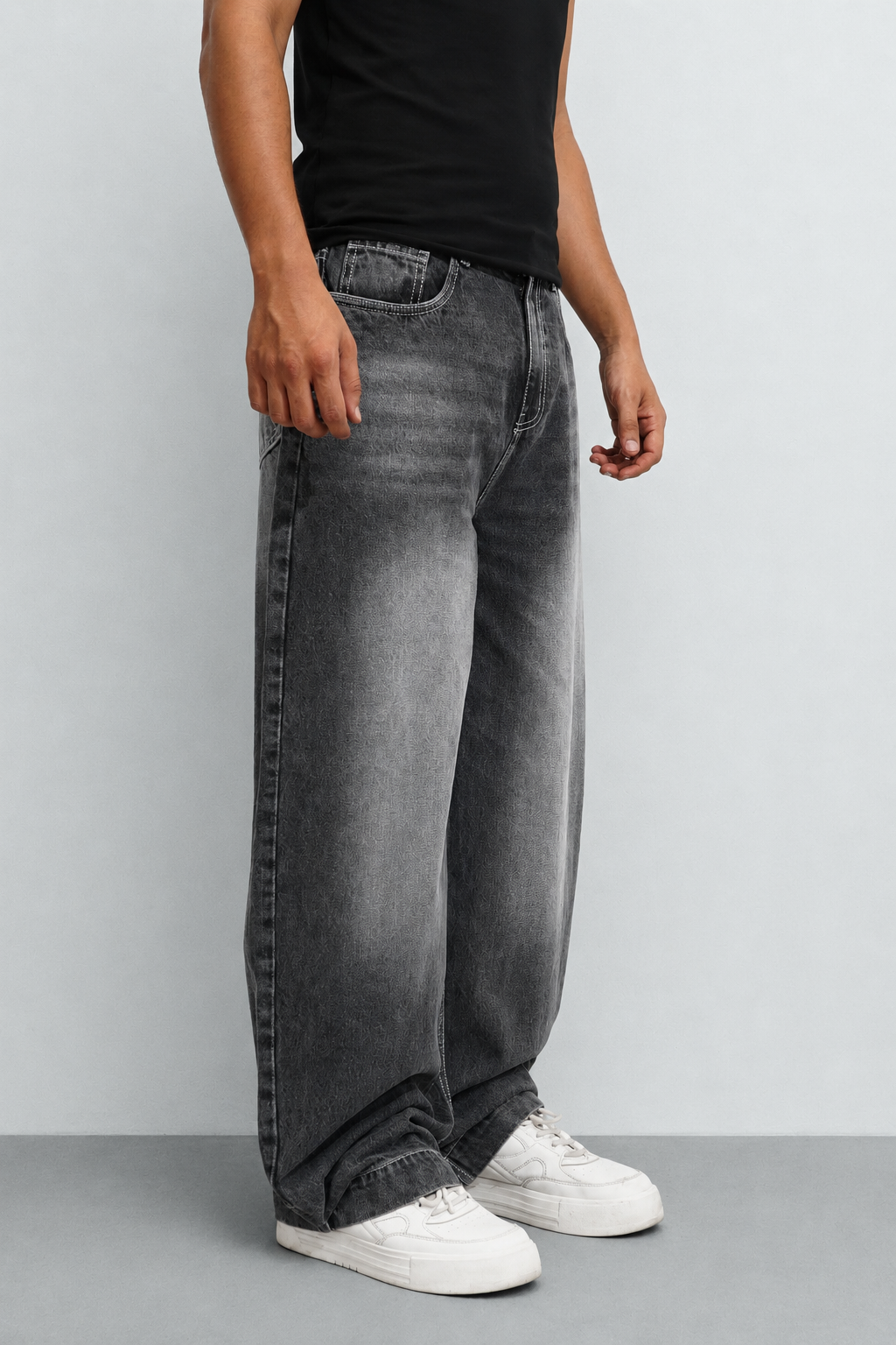 Iron Grey Japan Baggy Jeans – Offduty India