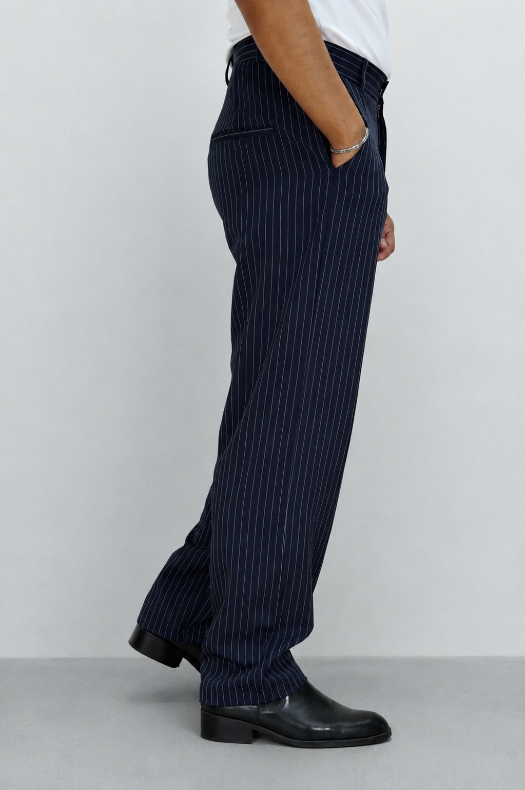 Korean Inspired Classic Stripe Trousers
