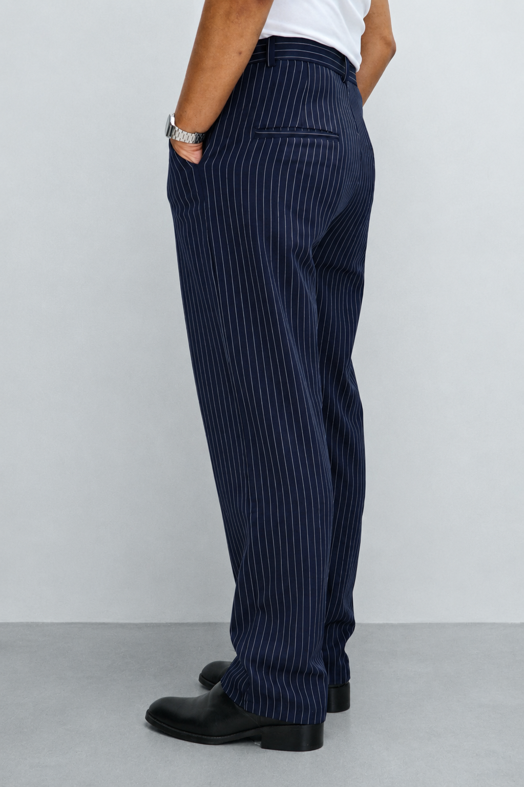 Korean Inspired Classic Stripe Trousers