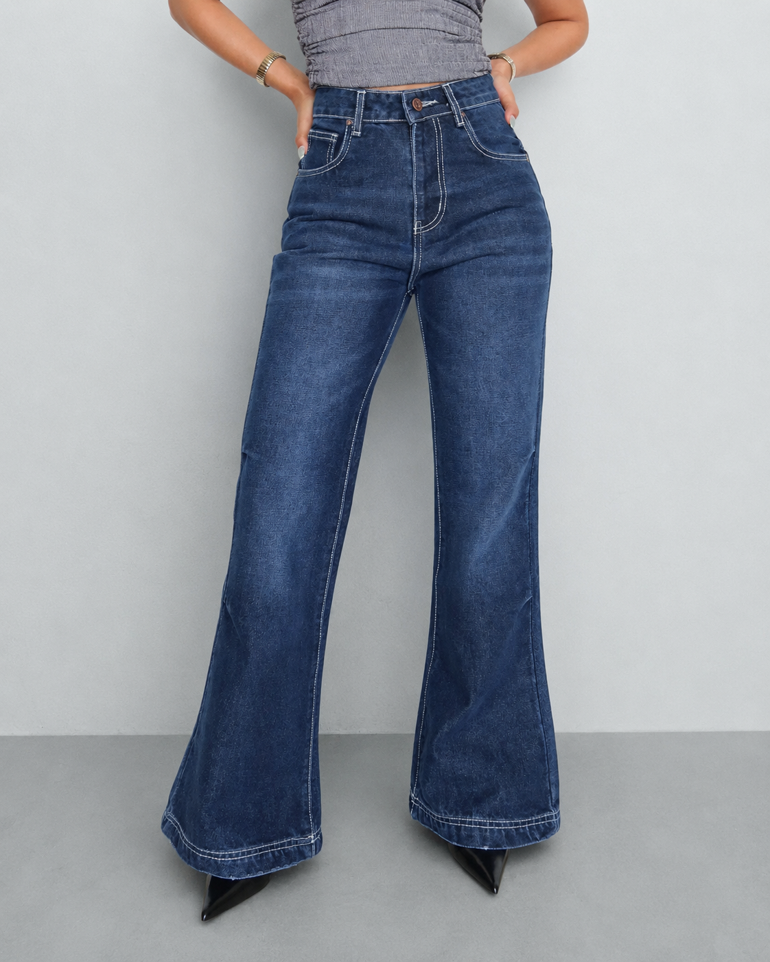 Static Fade Flare Jeans