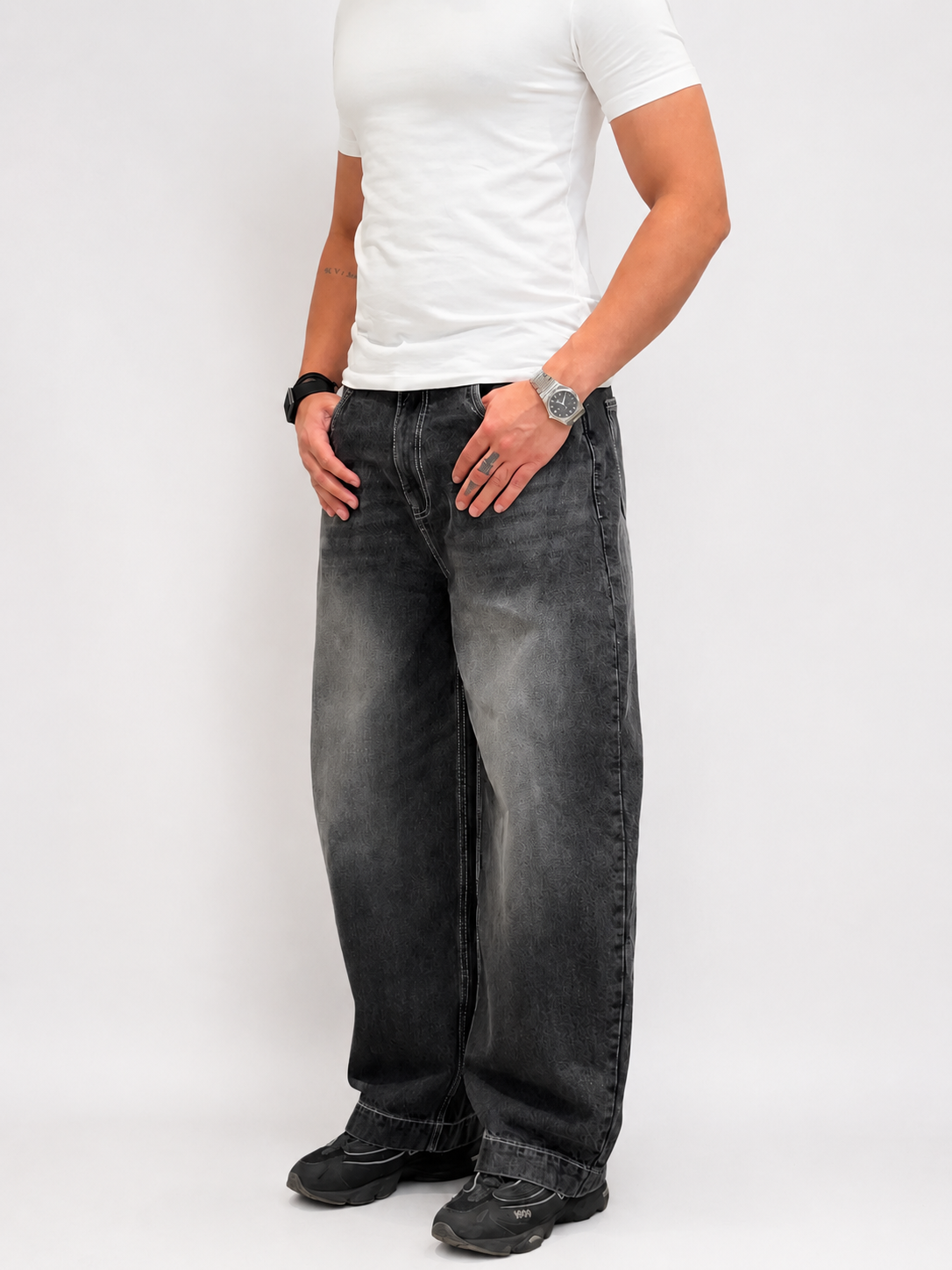 Iron Grey Japan Baggy Jeans