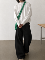 Black Raw Finish Japan Baggy Jeans