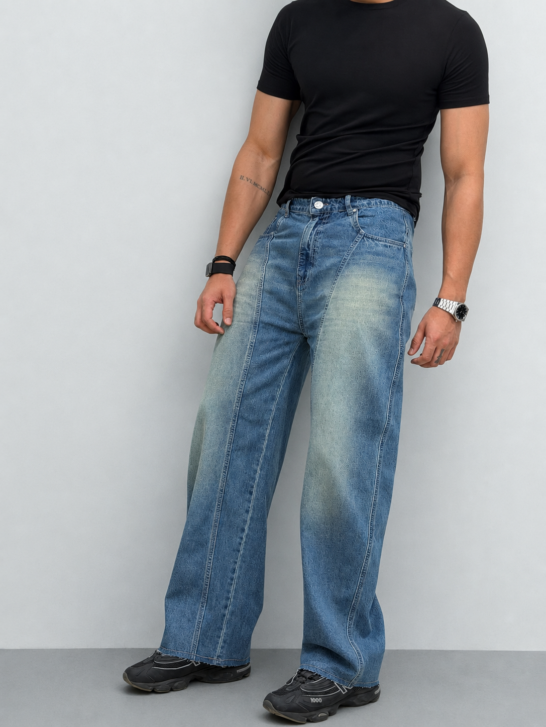 Heavy Collapse Edge Japan Baggy Jeans