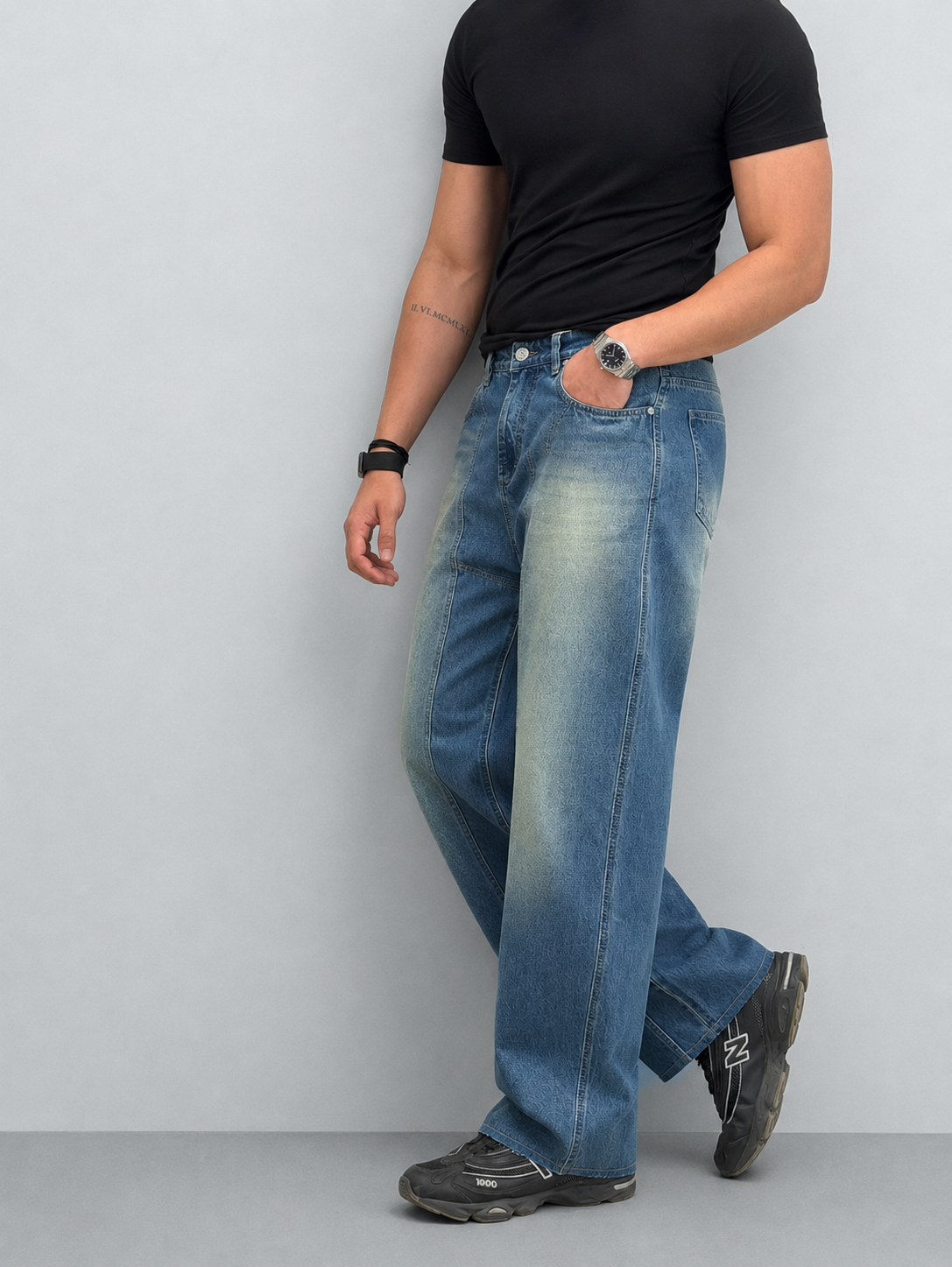 Heavy Collapse Edge Japan Baggy Jeans