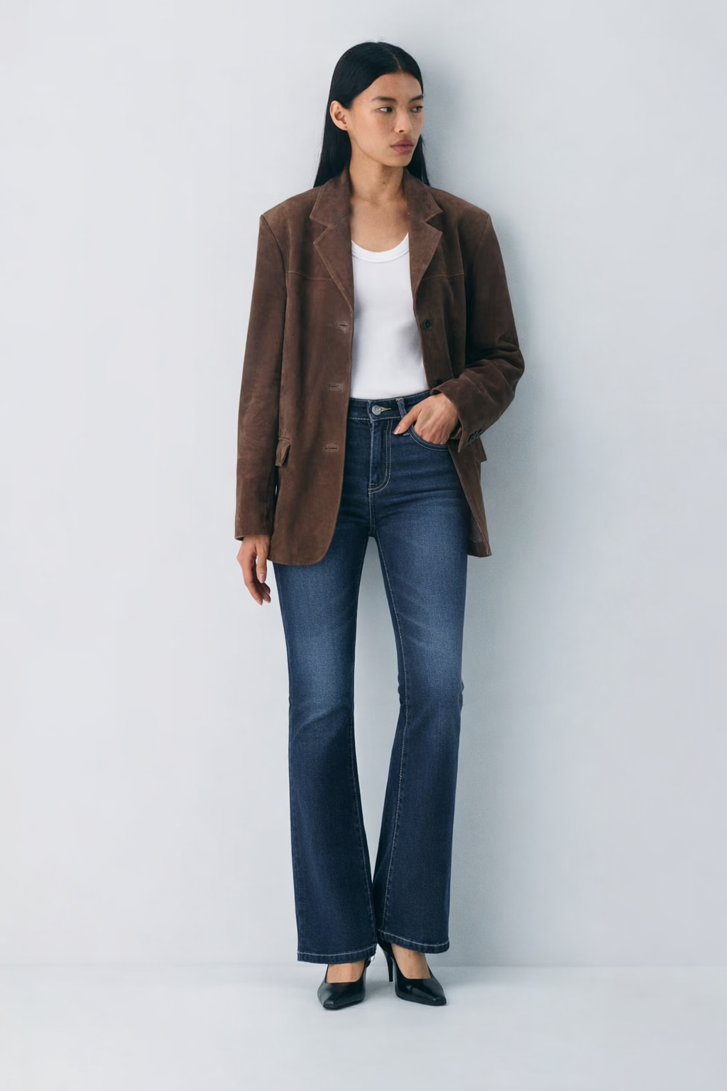 Deep Blue Flare Bootcut Jeans