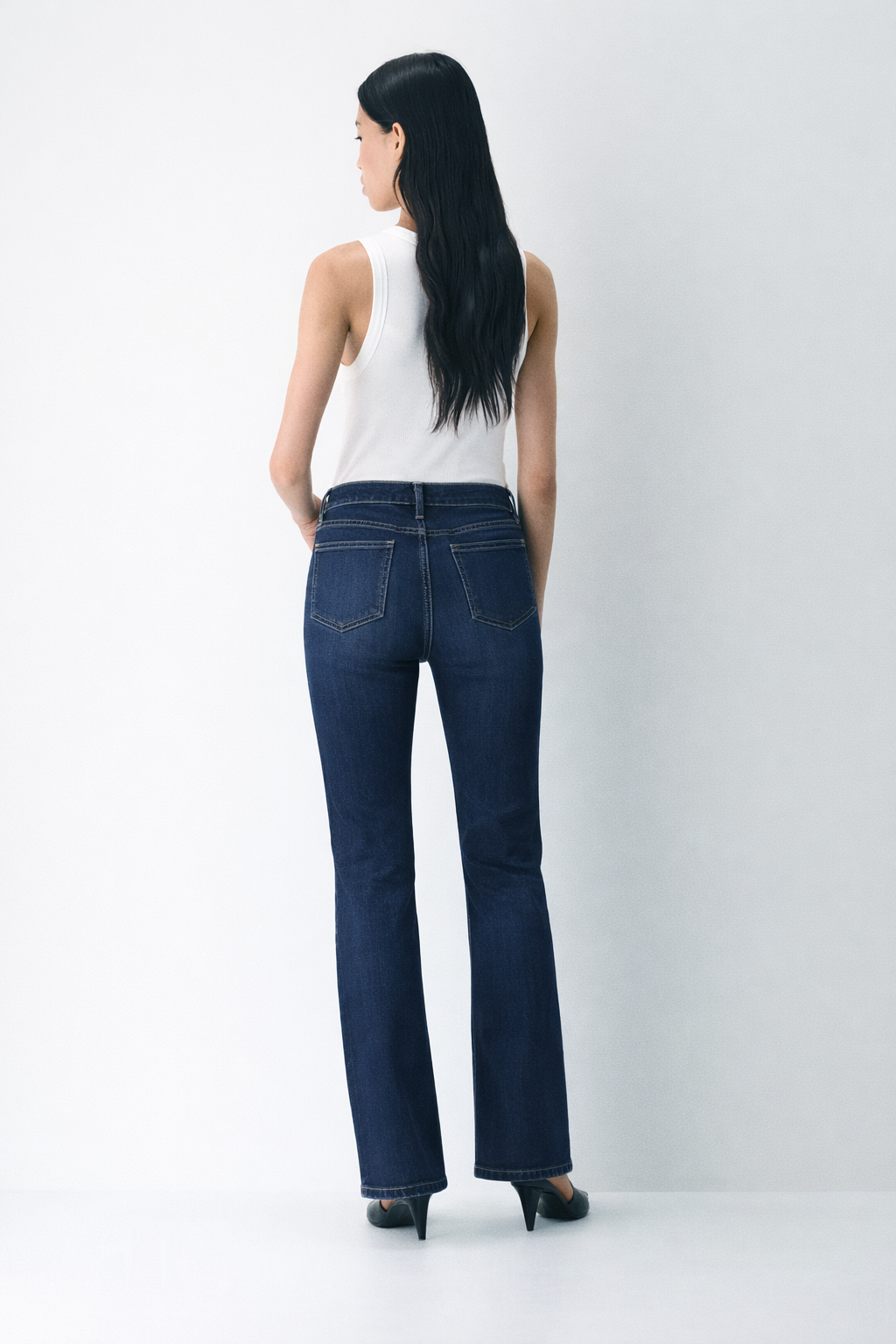 Deep Blue Flare Bootcut Jeans