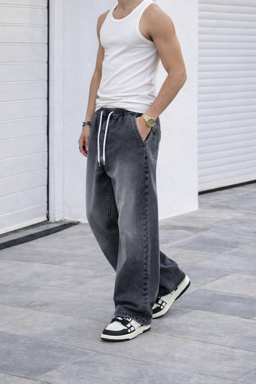 Flex Baggy Denim Joggers