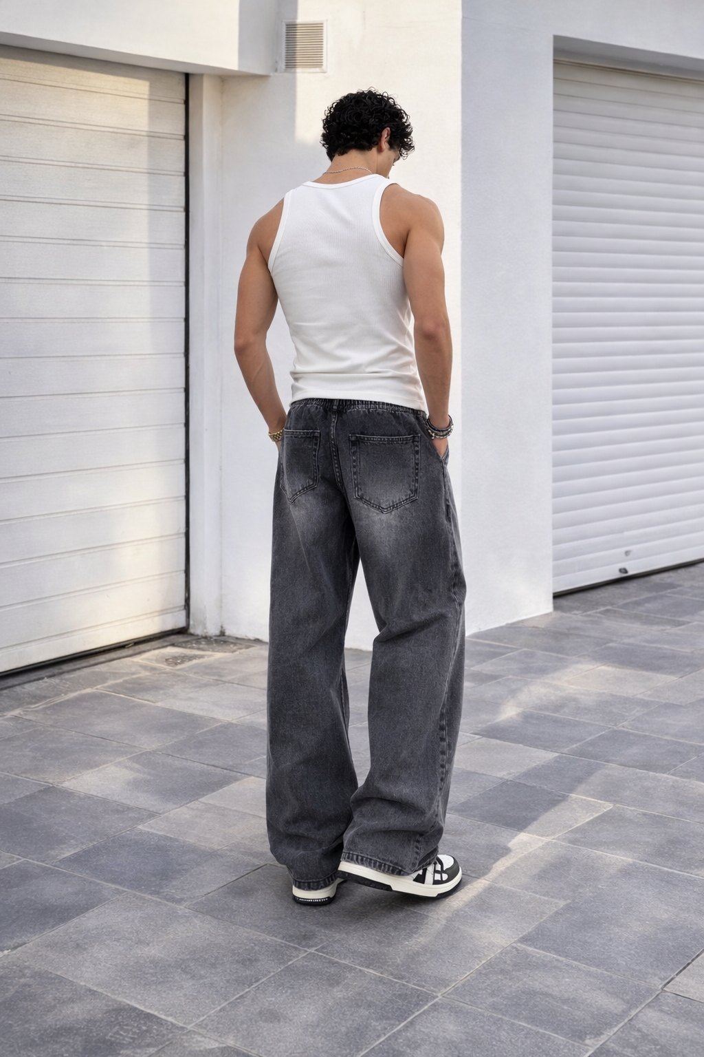 Flex Baggy Denim Joggers