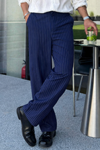 Korean Inspired Classic Stripe Trousers