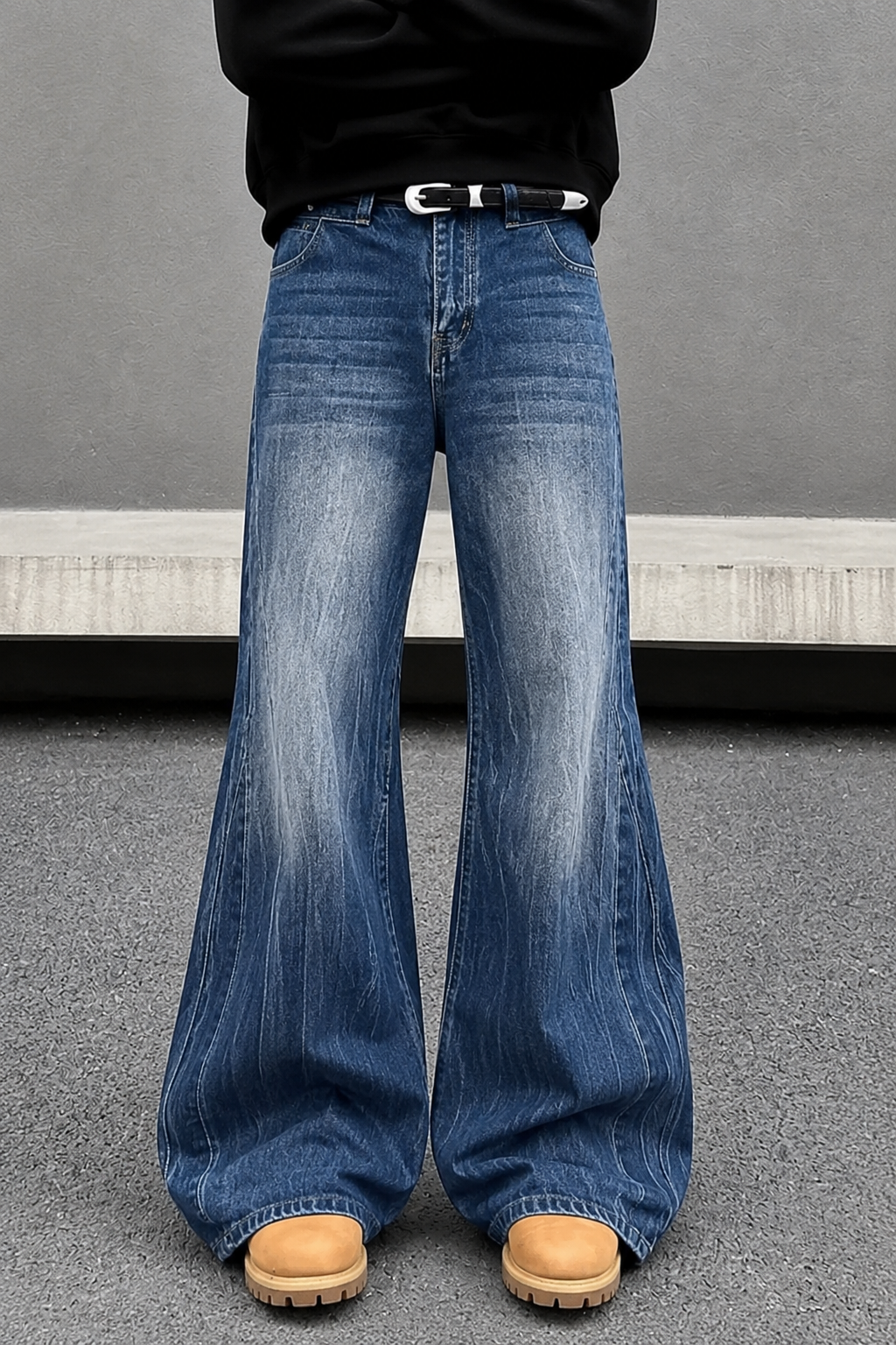 Space Matter Blue Bootcut Jeans