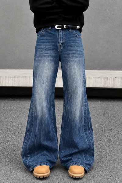 Space Matter Blue Bootcut Jeans