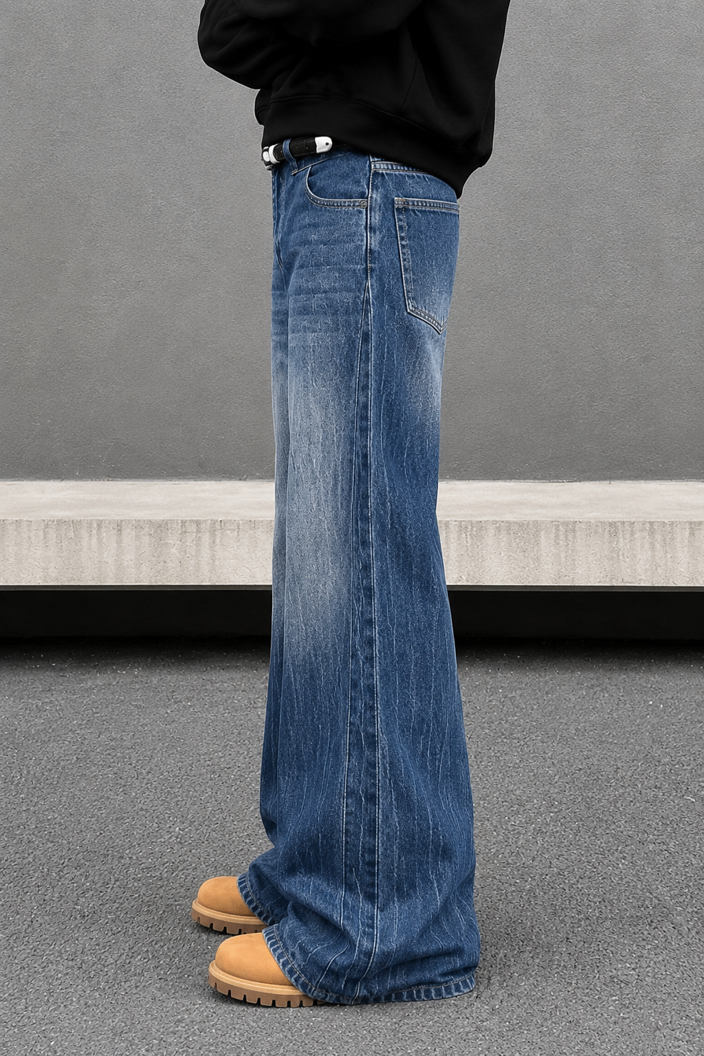 Space Matter Blue Bootcut Jeans