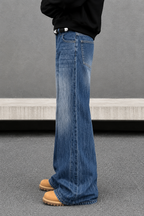 Space Matter Blue Bootcut Jeans