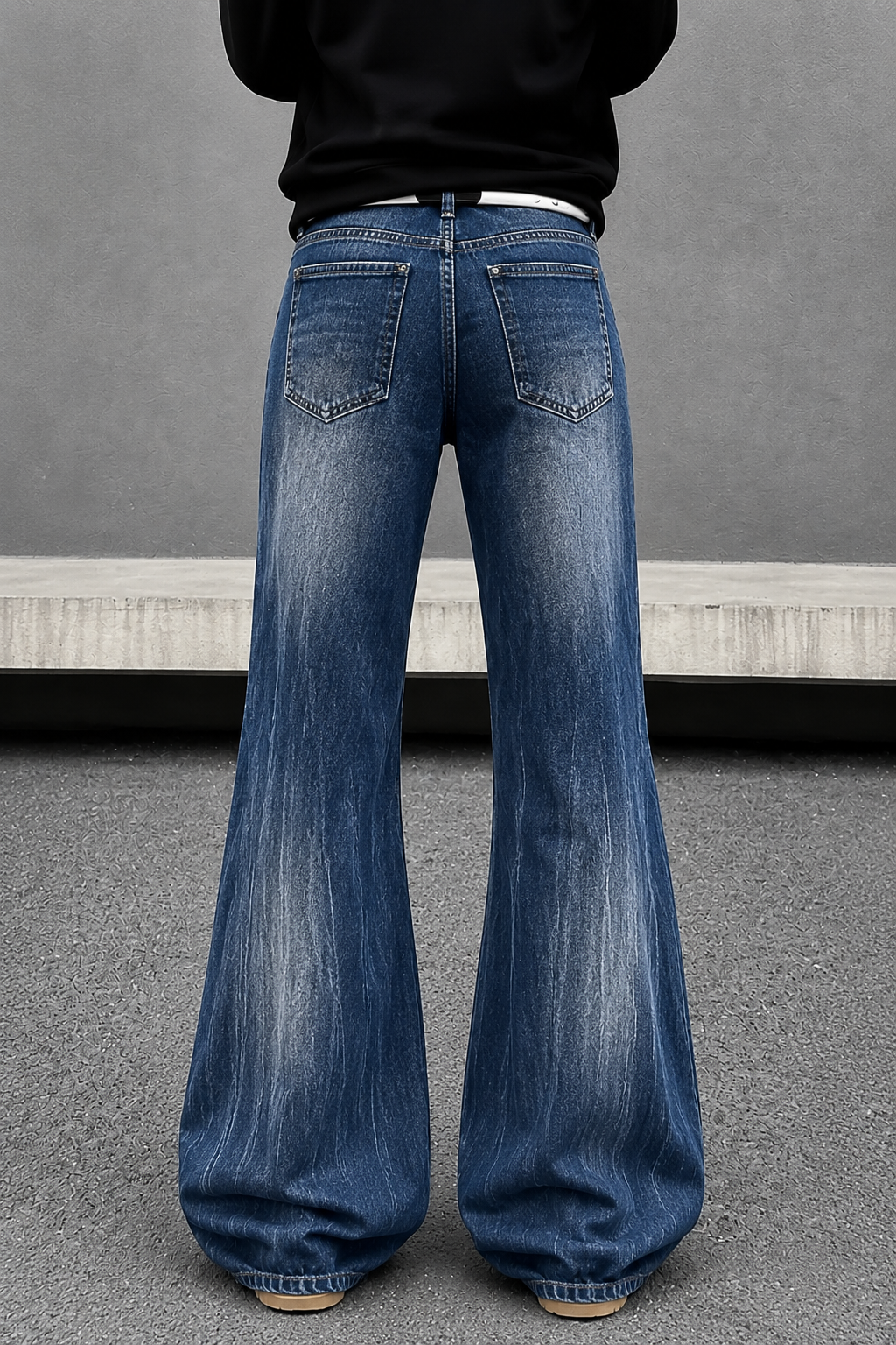 Space Matter Blue Bootcut Jeans