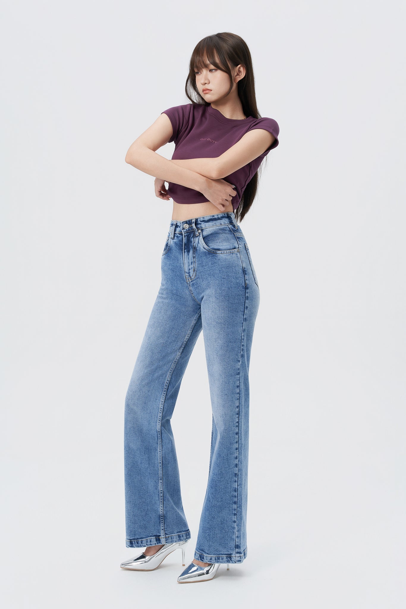 Classic Blue Wide Leg Jeans