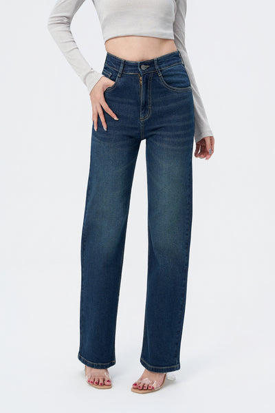 Copper Blue Loose Straight Fit Jeans