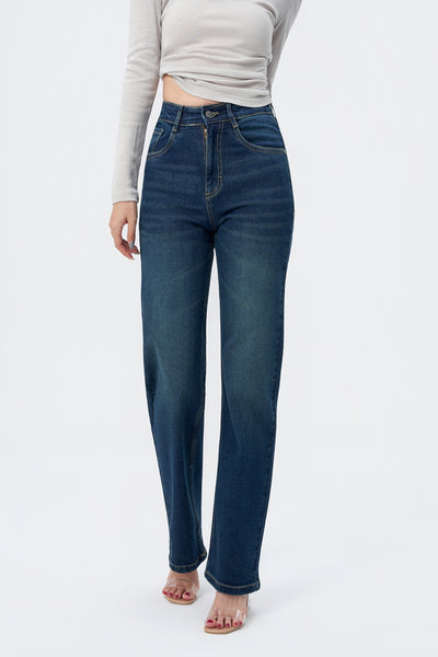 Copper Blue Loose Straight Fit Jeans