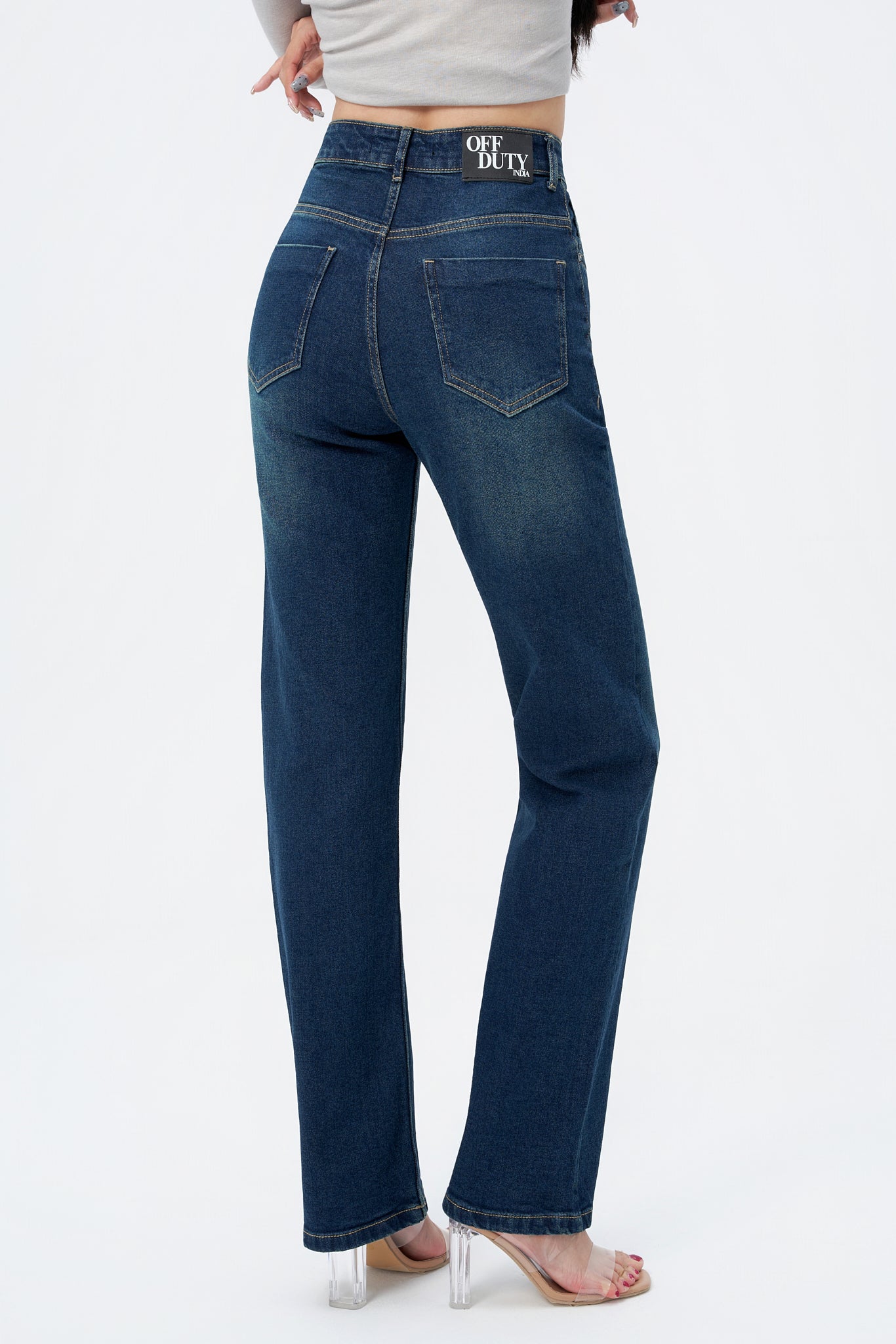 Copper Blue Loose Straight Fit Jeans