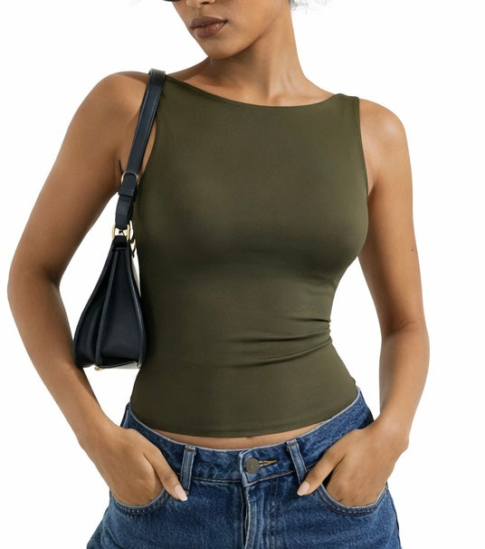 トップス boat neck tanktop Buy American Eagle Women Black Boat Neck Tank Top Online -